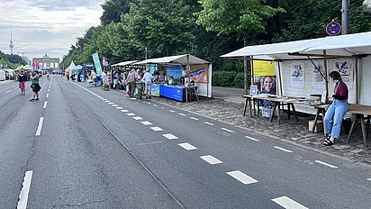 Unser Stand vor dem Brandenburger Tor 